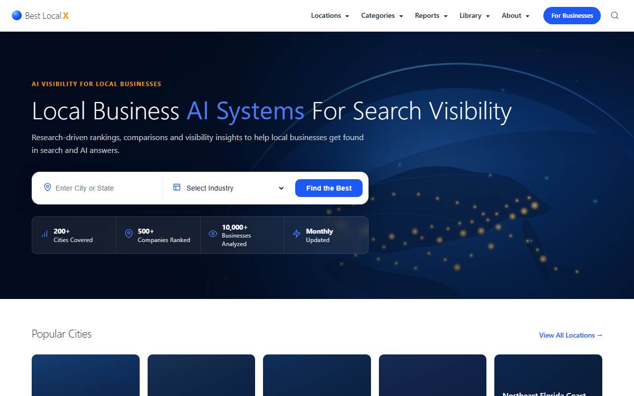 bestlocalx.com homepage screenshot