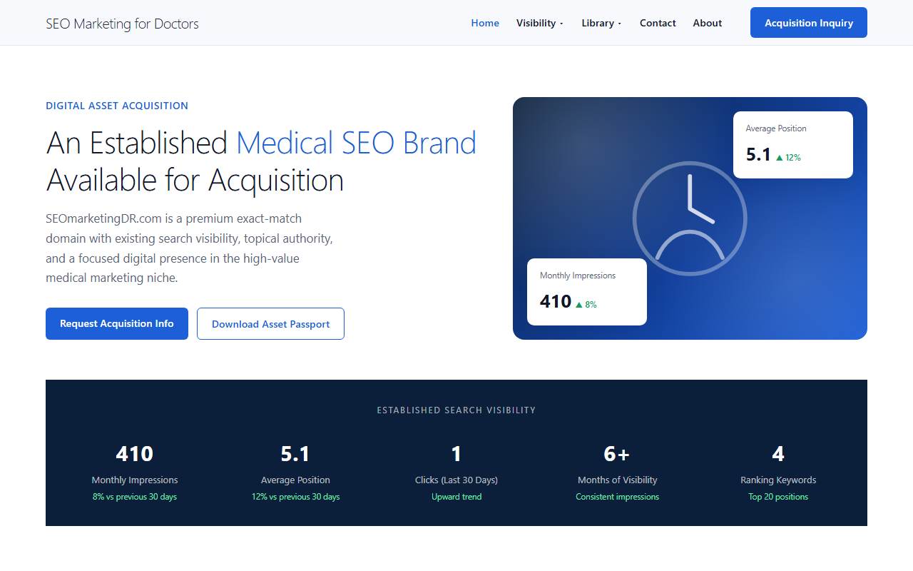seomarketingdr.com homepage screenshot