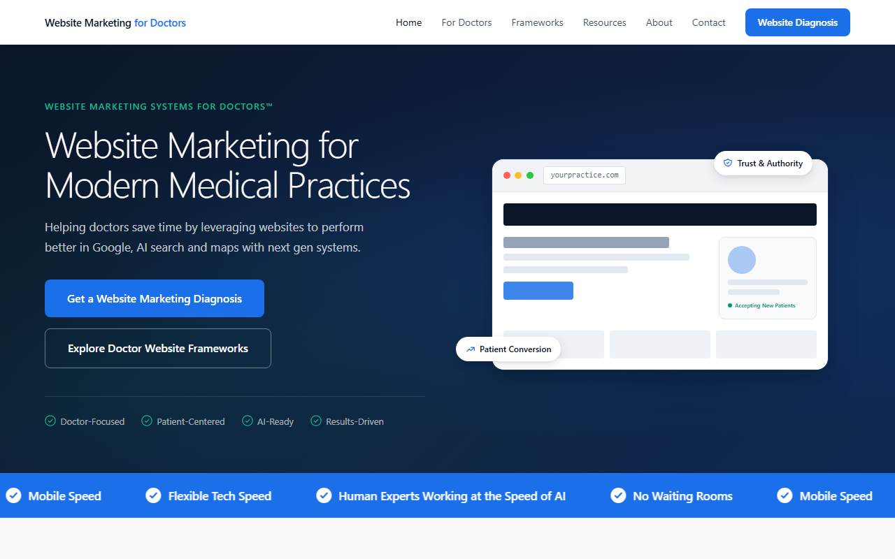 websitemarketingdr.com homepage screenshot